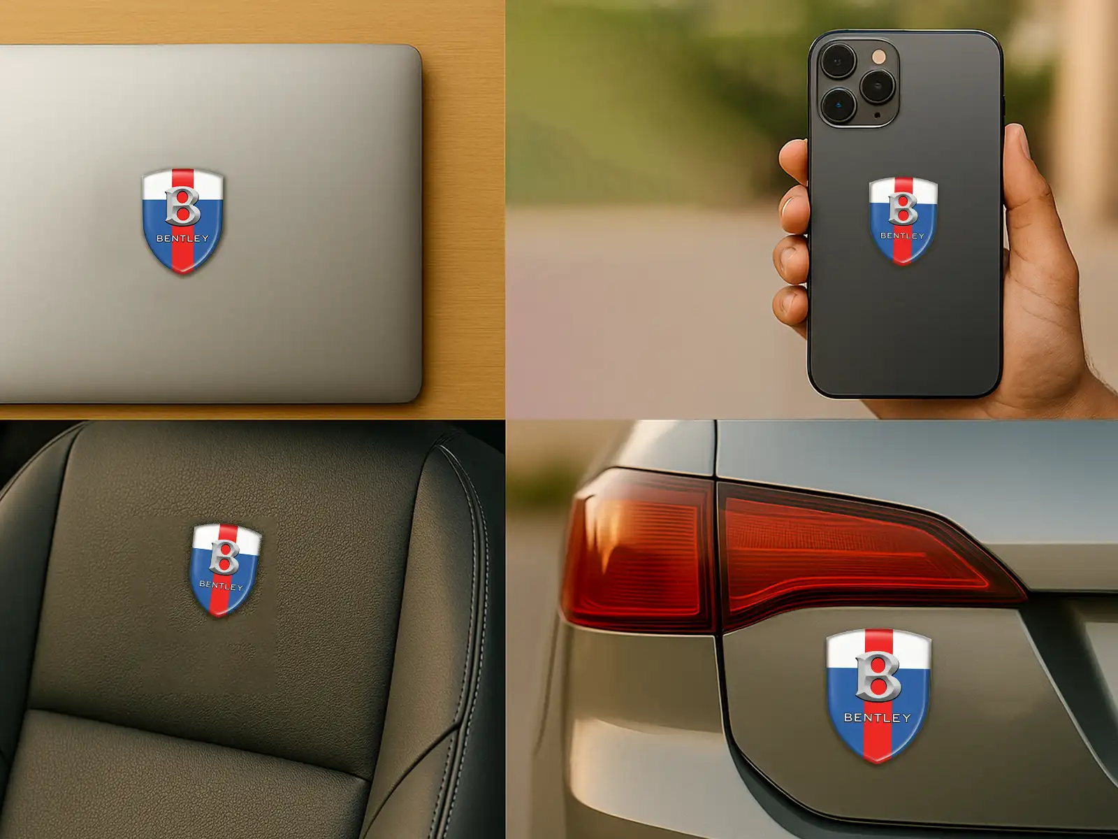 Bentley Adesivi Portiera Auto Max Pro Chic Moderni Durevoli
